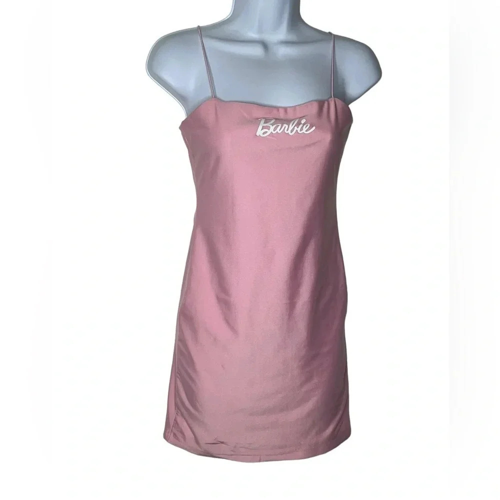 Forever 21 Barbie pink sheath bodycon dress size small Halloween